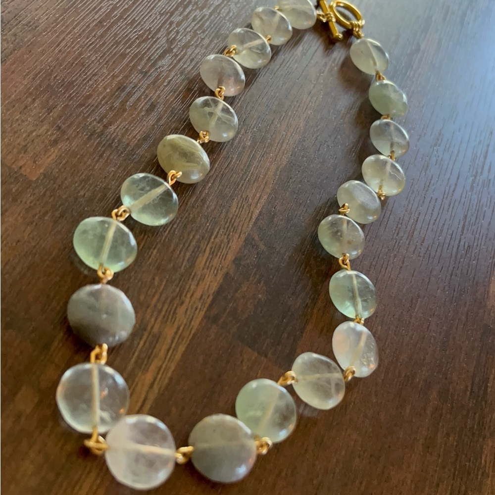 GREEN FLUORITE NECKLACE